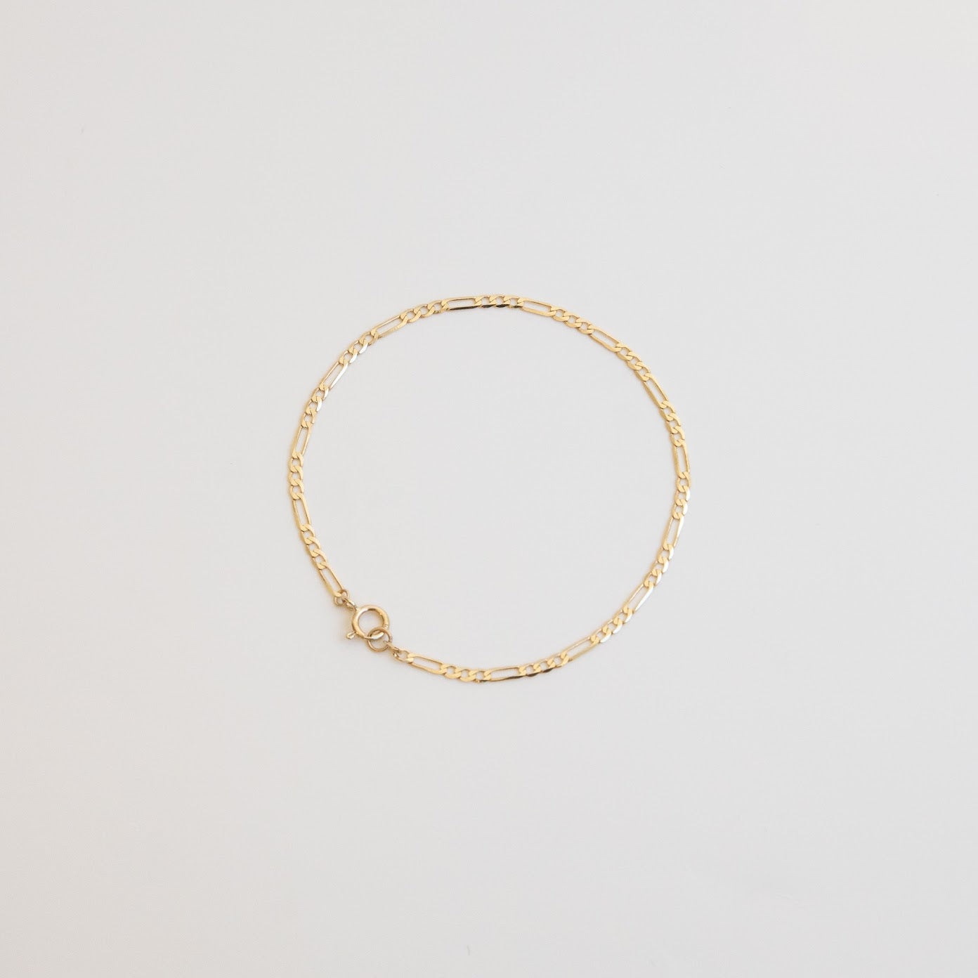 10K Figaro Chain Bracelet/Anklet