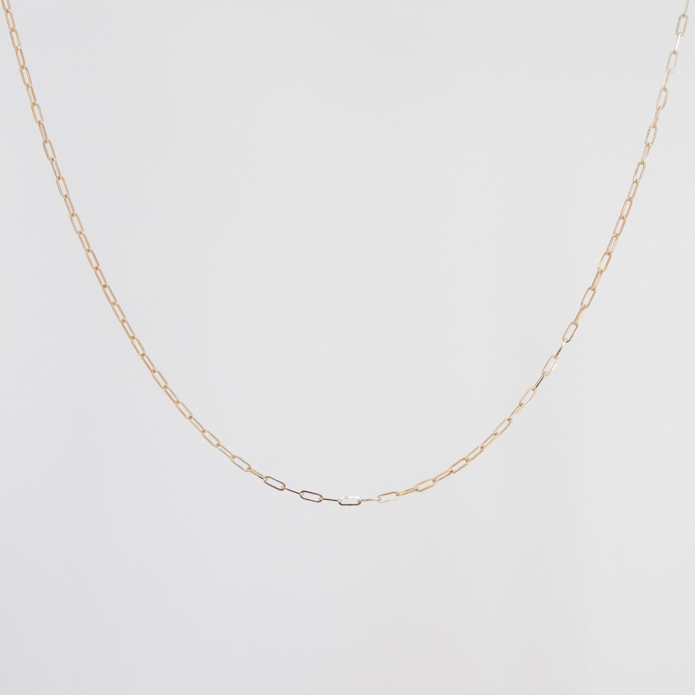 10K Paperclip Chain Necklace