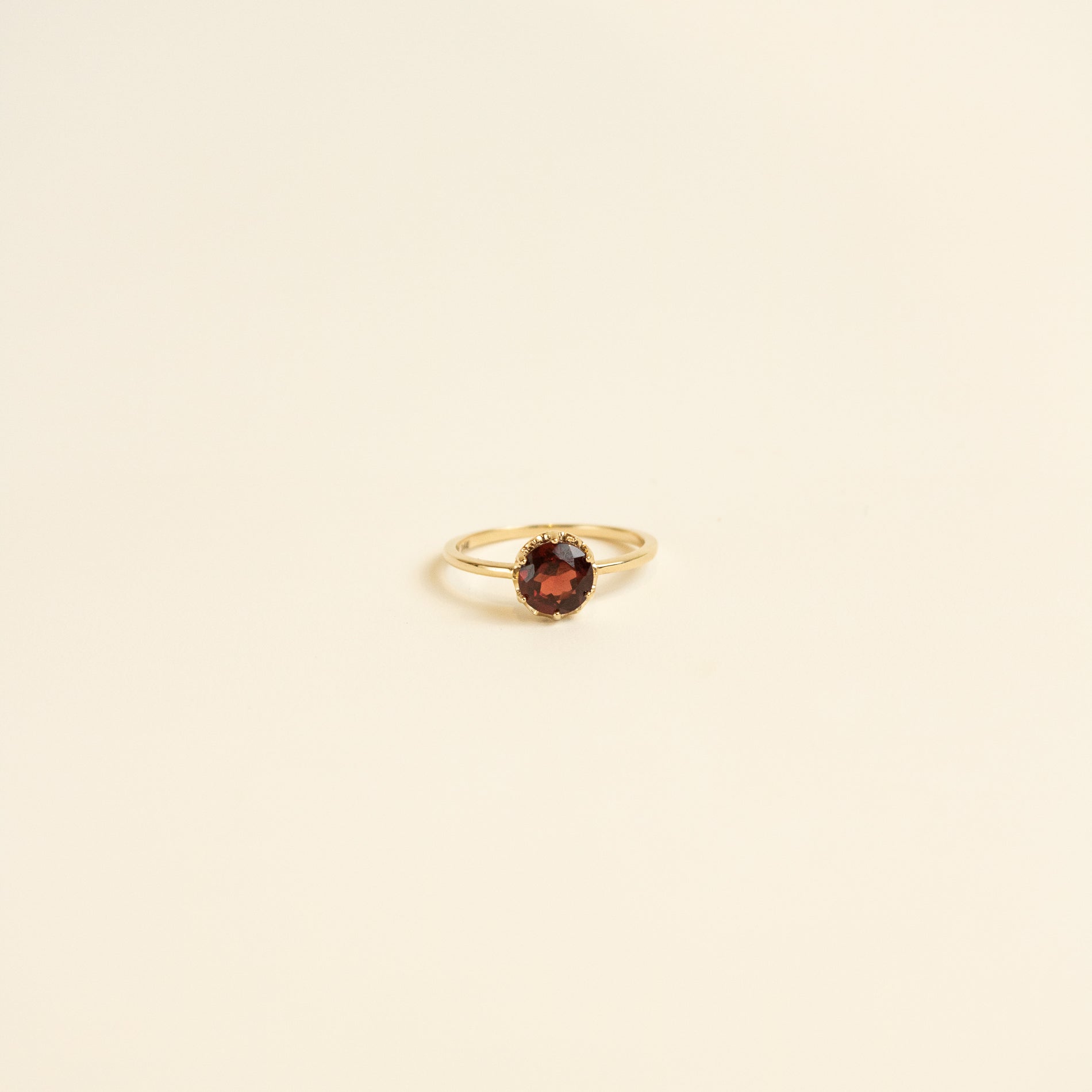 Desert Flower Ring Garnet