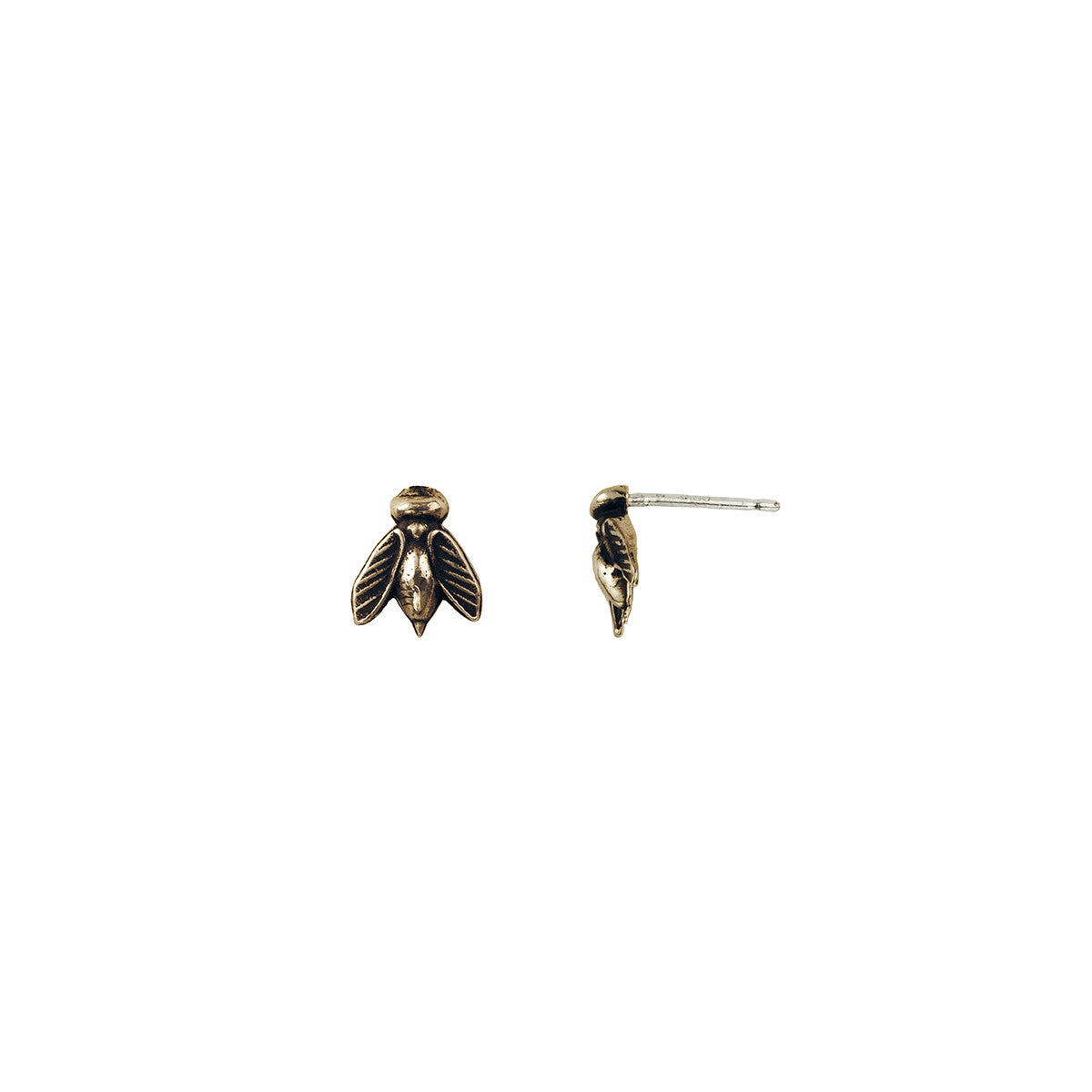 Bee Symbol Stud Earrings