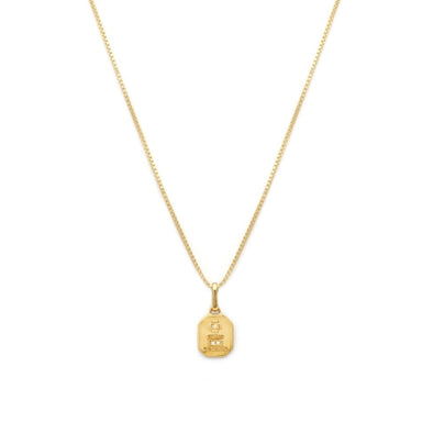 Love Token Necklace Square Gold