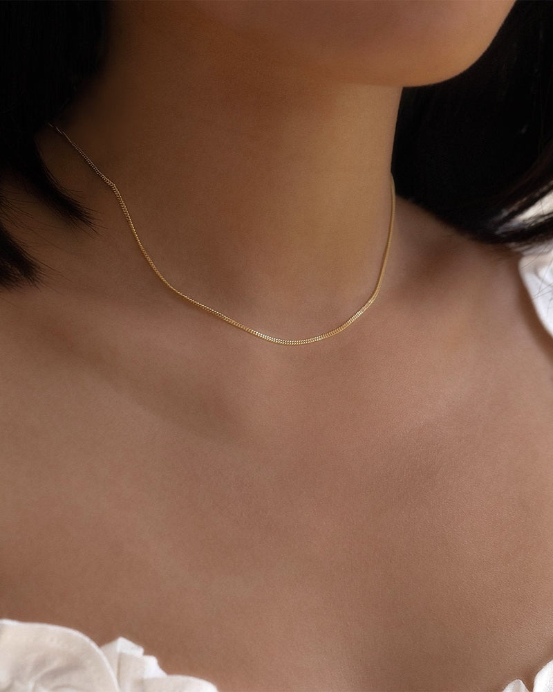 10K Curb Chain Necklace