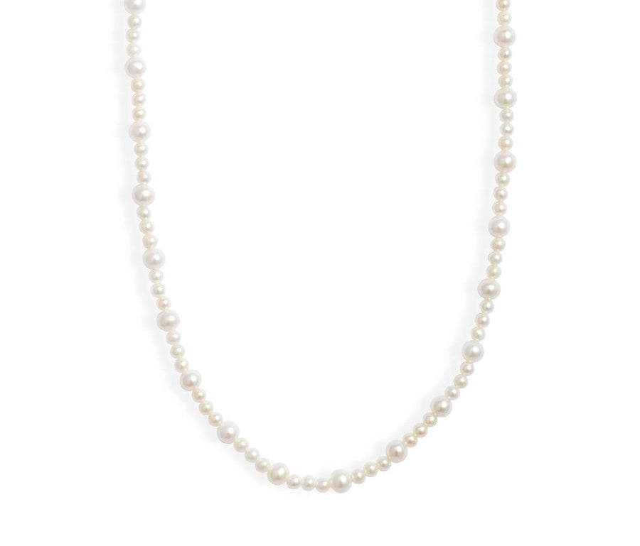 Alternating Pearl Strand Necklace