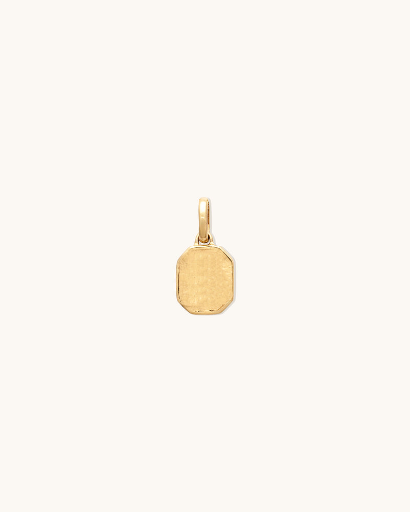 10K Love Token Pendant Square