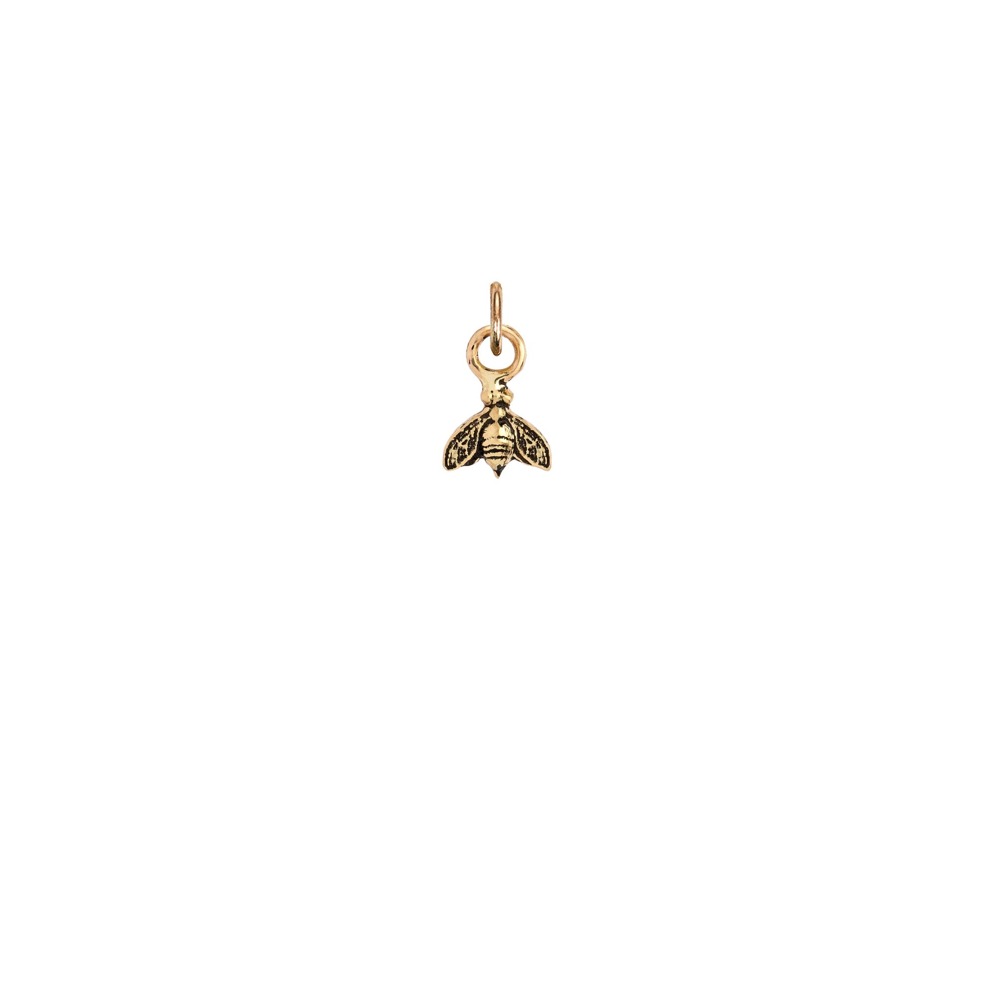 14K Gold Bee Symbol Charm