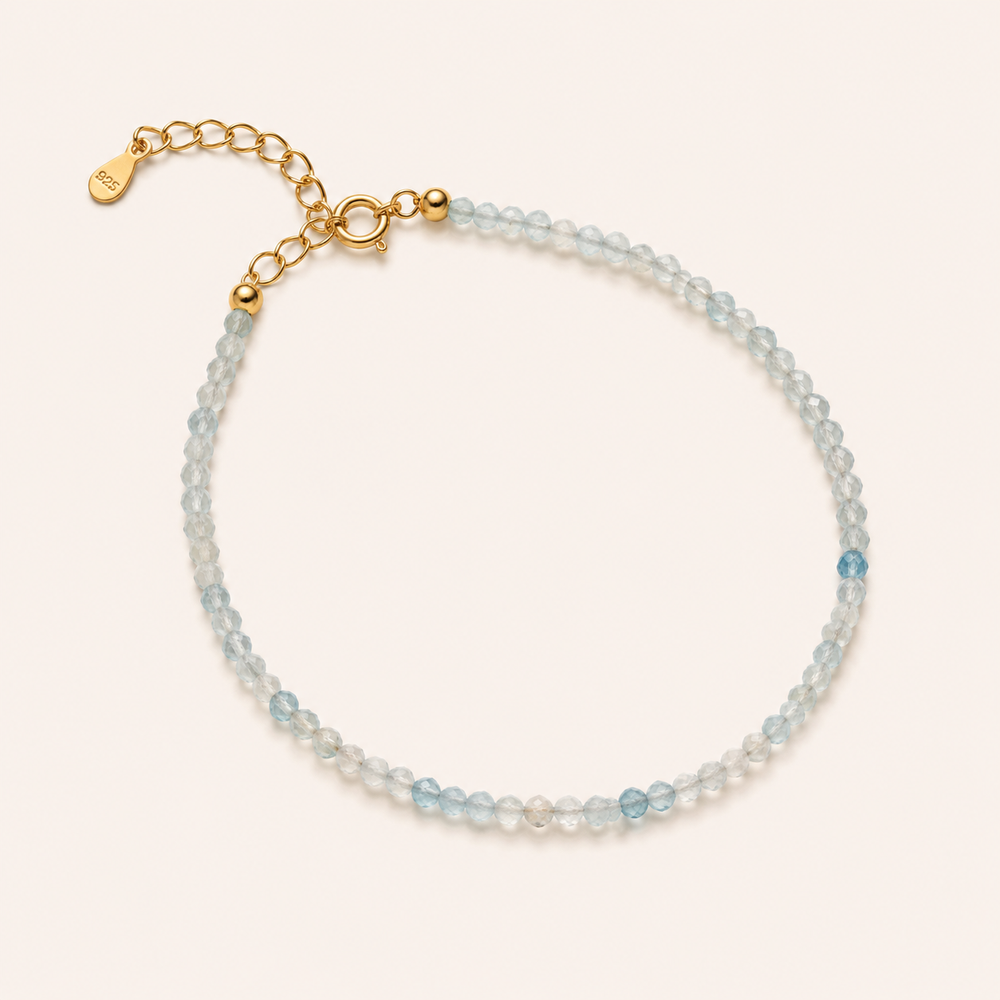 Petite Gemstone Bracelet Aquamarine