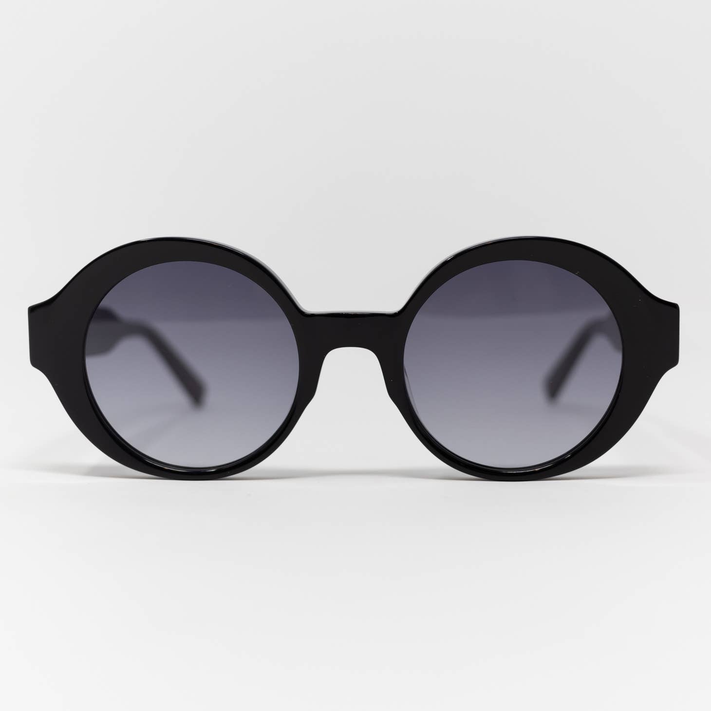 Capri Circular Sunglasses Black