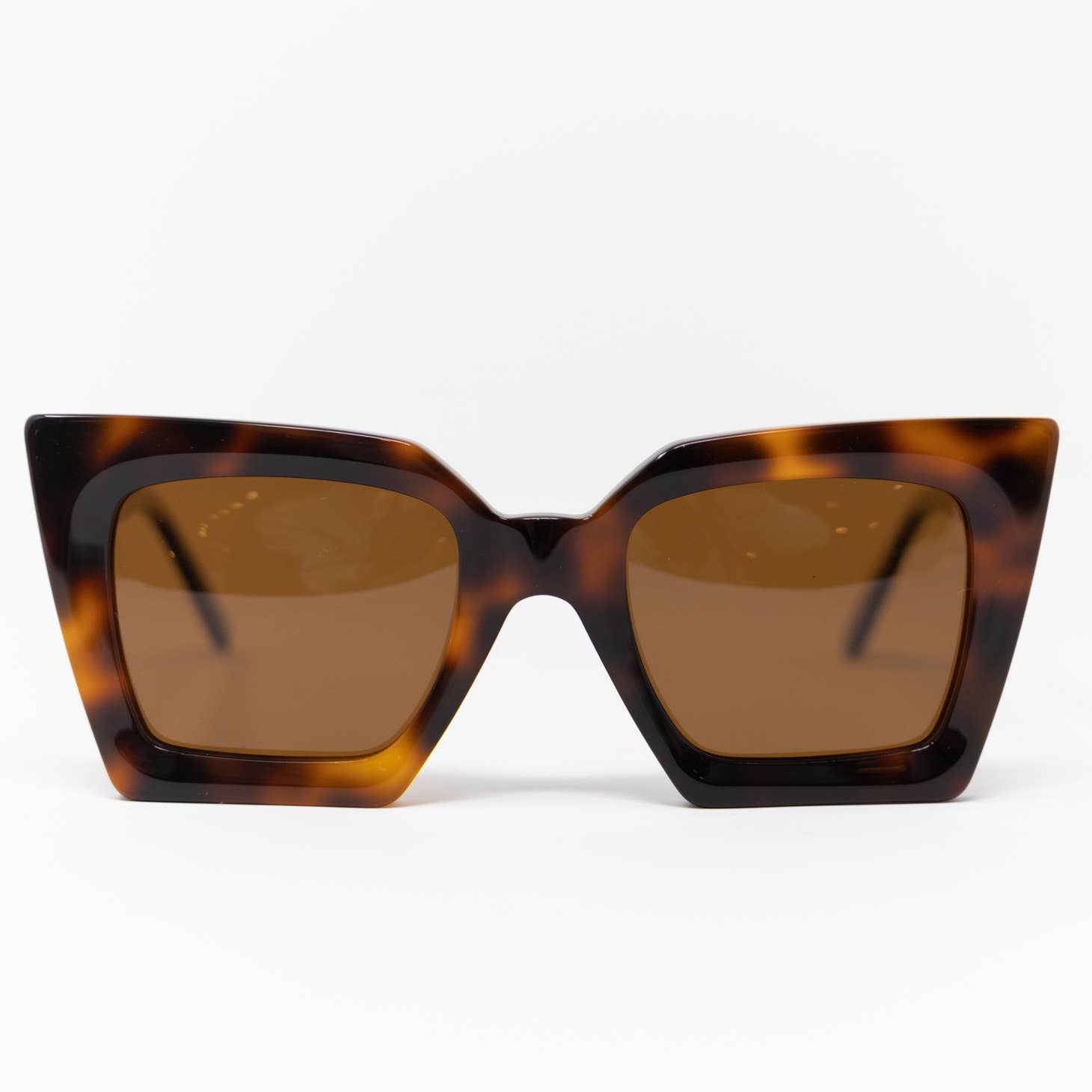 Monaco Angular Sunglasses Dark Tortoise