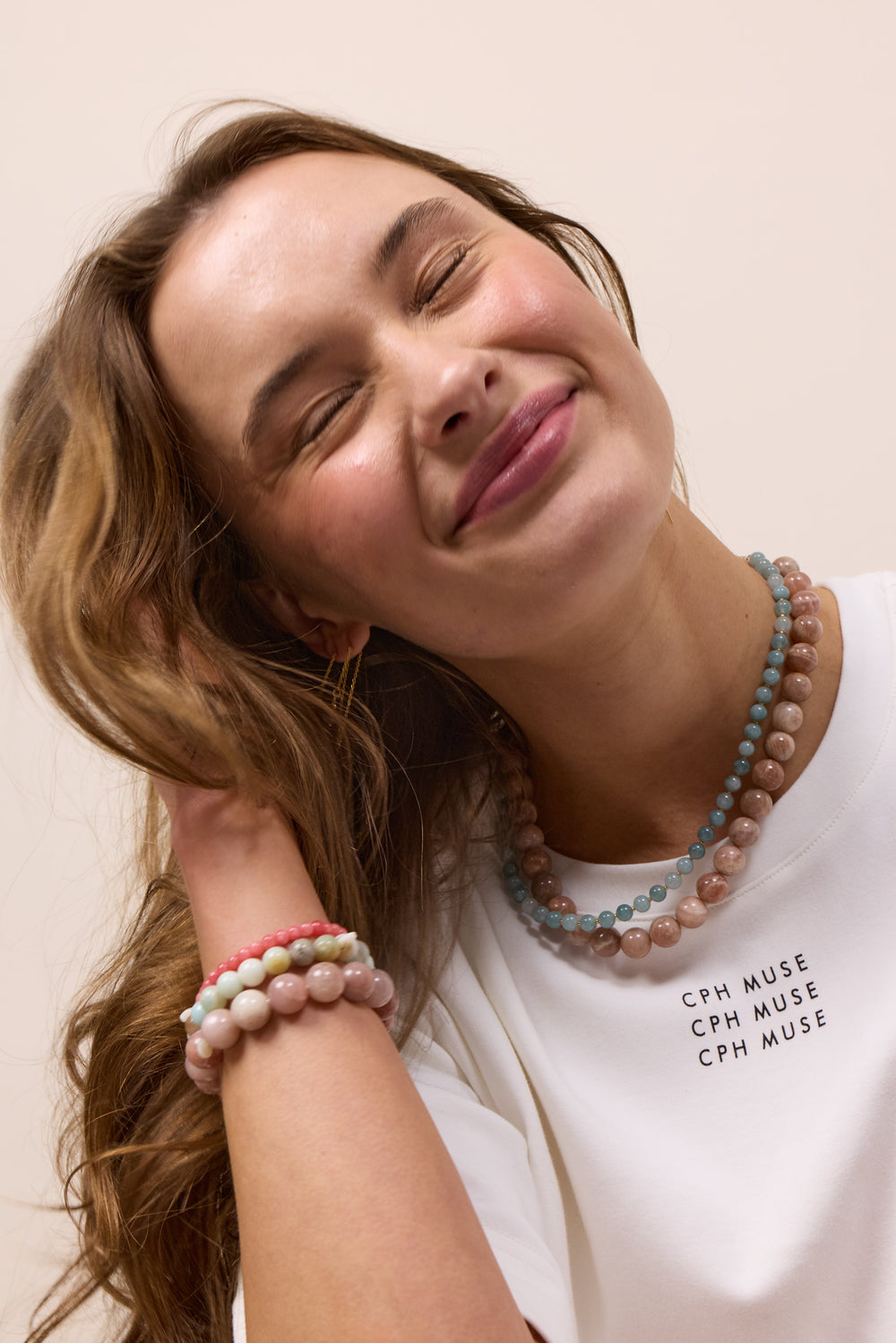 Hailey Necklace Aquamarine