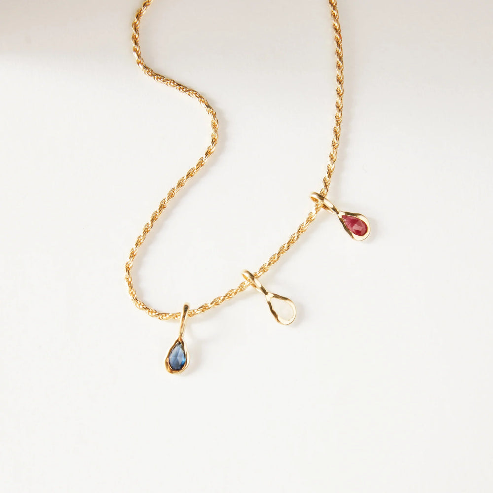 Pear Cut Mood Birthstone Charm