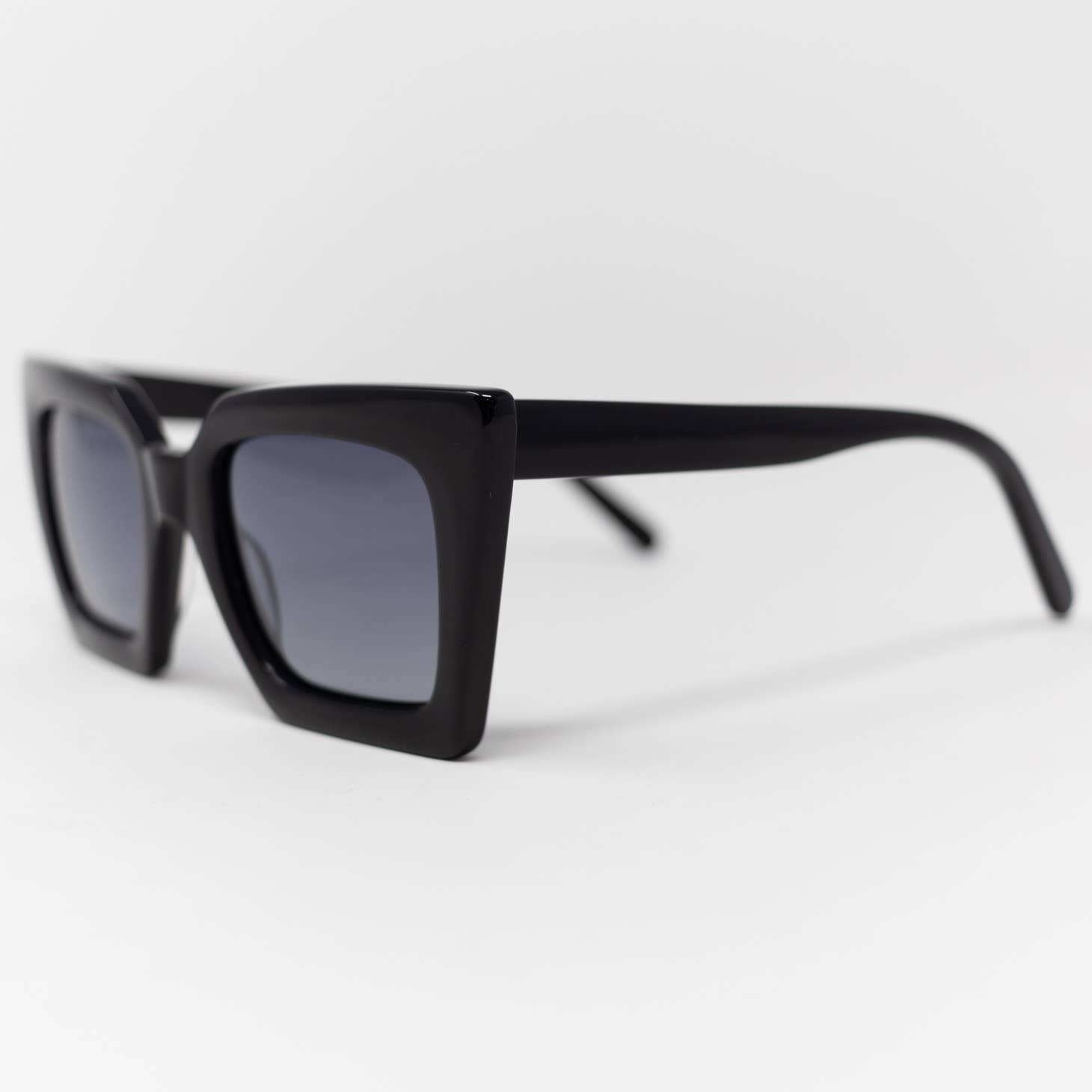 Monaco Angular Sunglasses Black