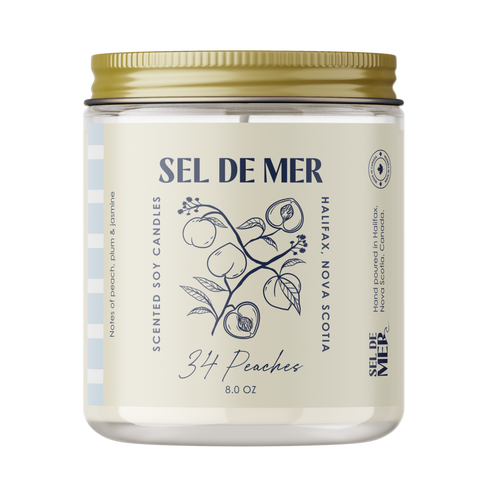 34 Peaches Candle