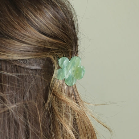 The Mila Hair Clip Green