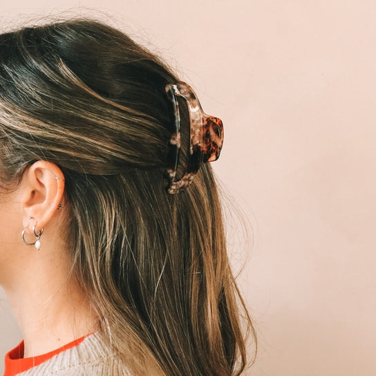 The Lydia Hair Clip Brown