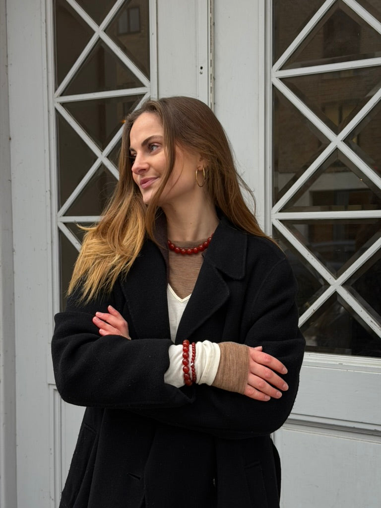Essential Stretch Bracelet Red Jade