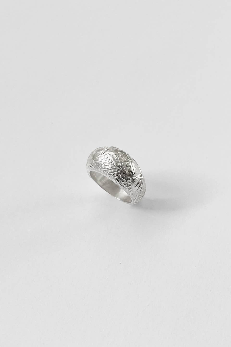 Seaweed Dome Ring Silver