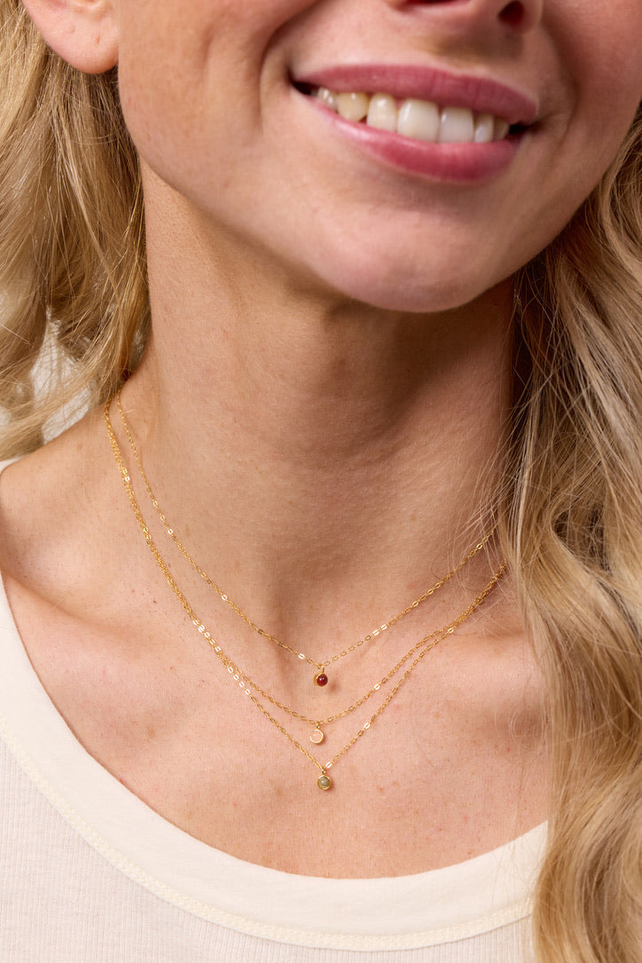 Aya Necklace Rose Quartz