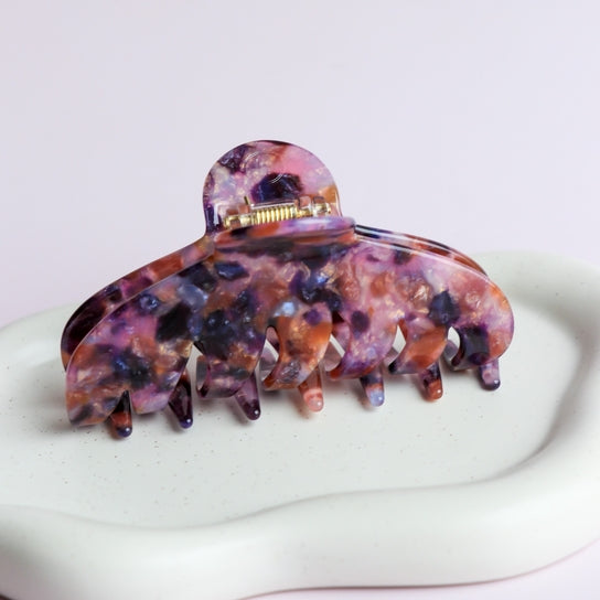 The Agatha Hair Clip Plum Multi