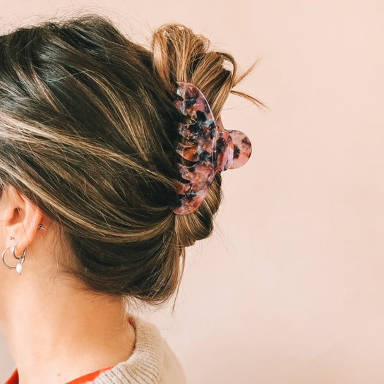 The Agatha Hair Clip Plum Multi