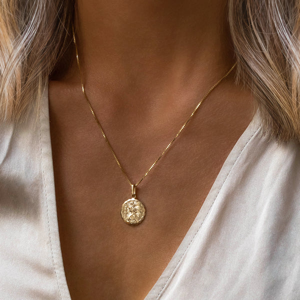 10K St Christopher Pendant
