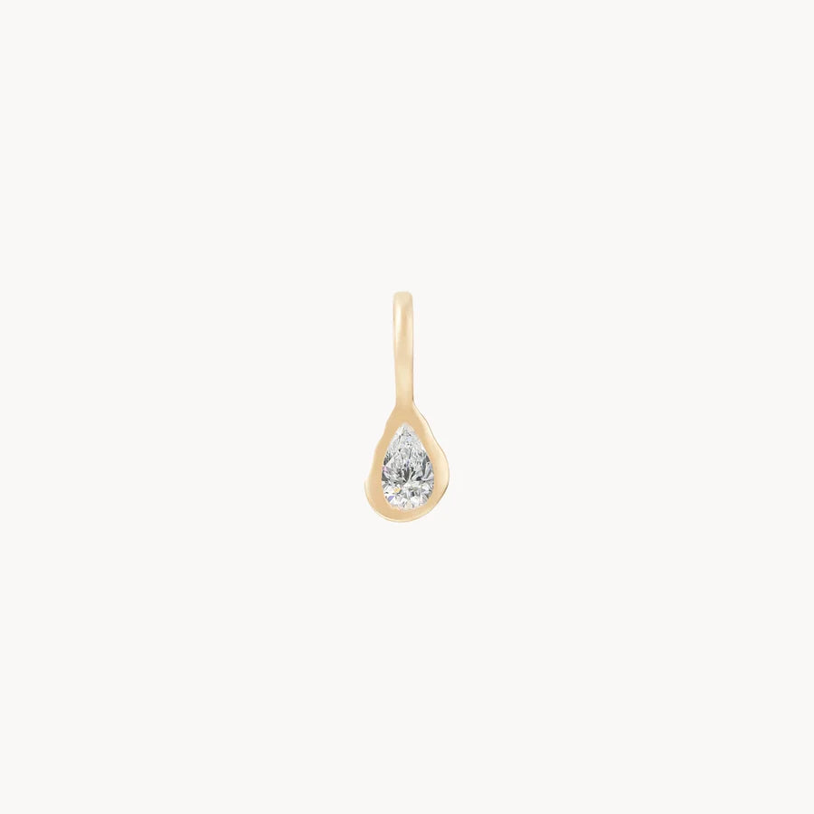 Pear Cut Mood Birthstone Charm