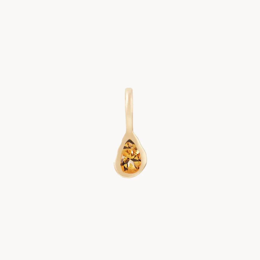 Pear Cut Mood Birthstone Charm