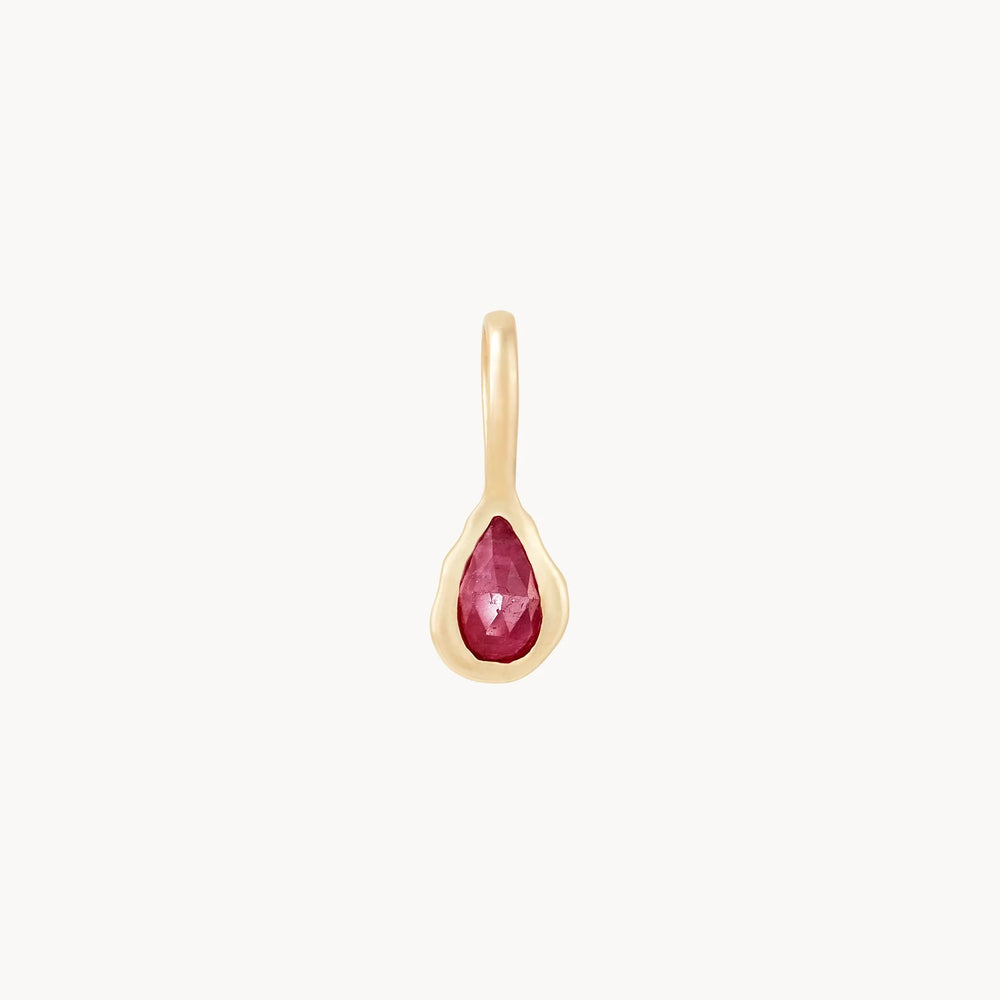 Pear Cut Mood Birthstone Charm