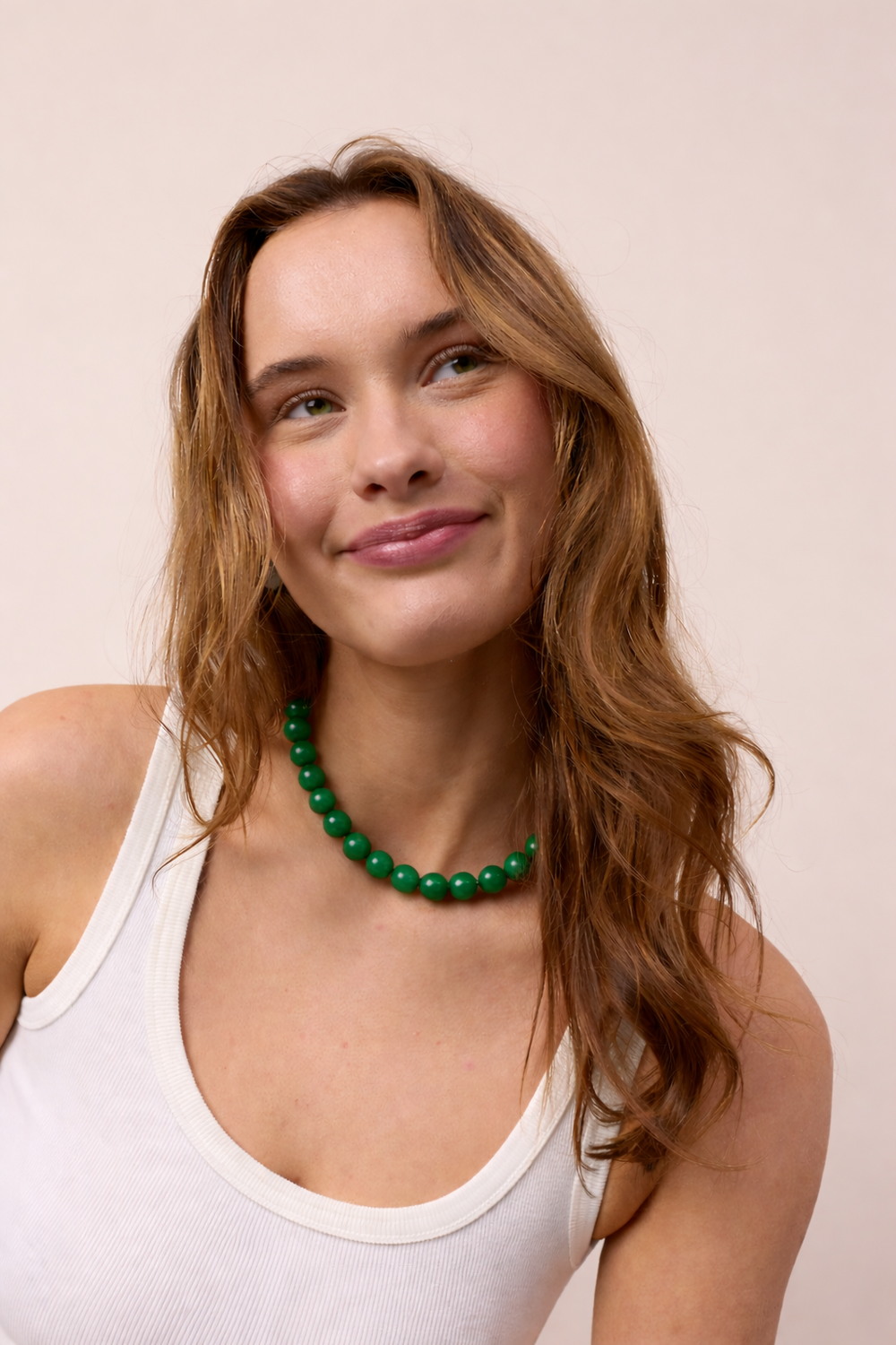 Faro Necklace Green Jade