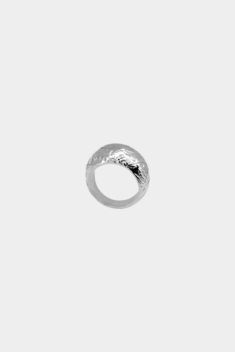 Seaweed Dome Ring Silver