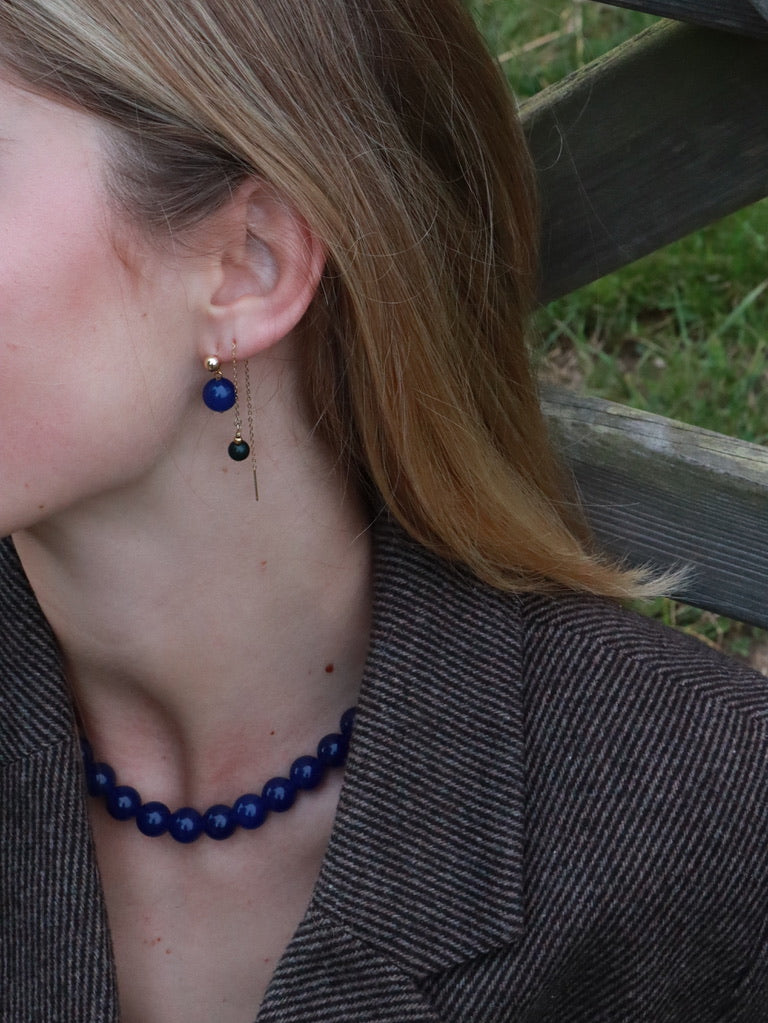 Nora Earrings Lapis Lazuli
