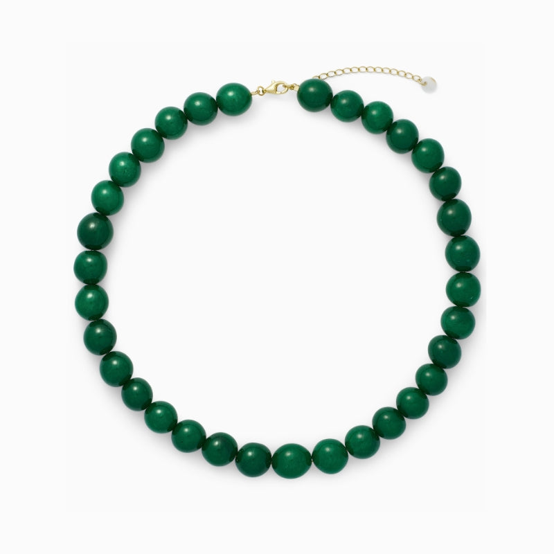Faro Necklace Green Jade