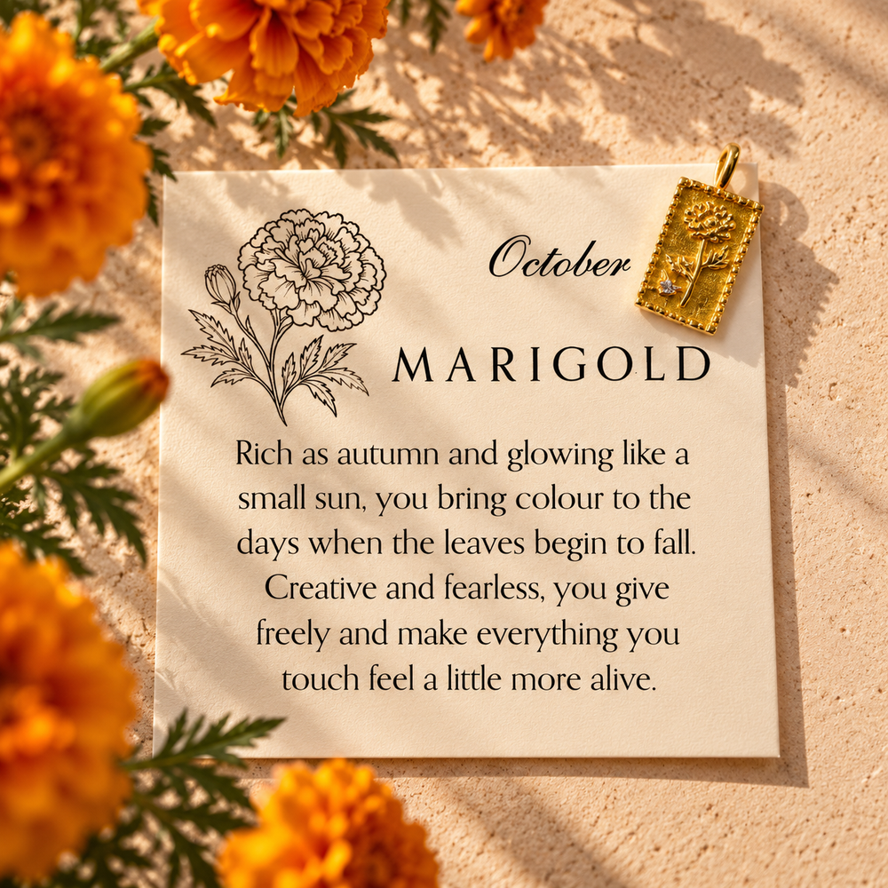 October Garden Charm - Marigold