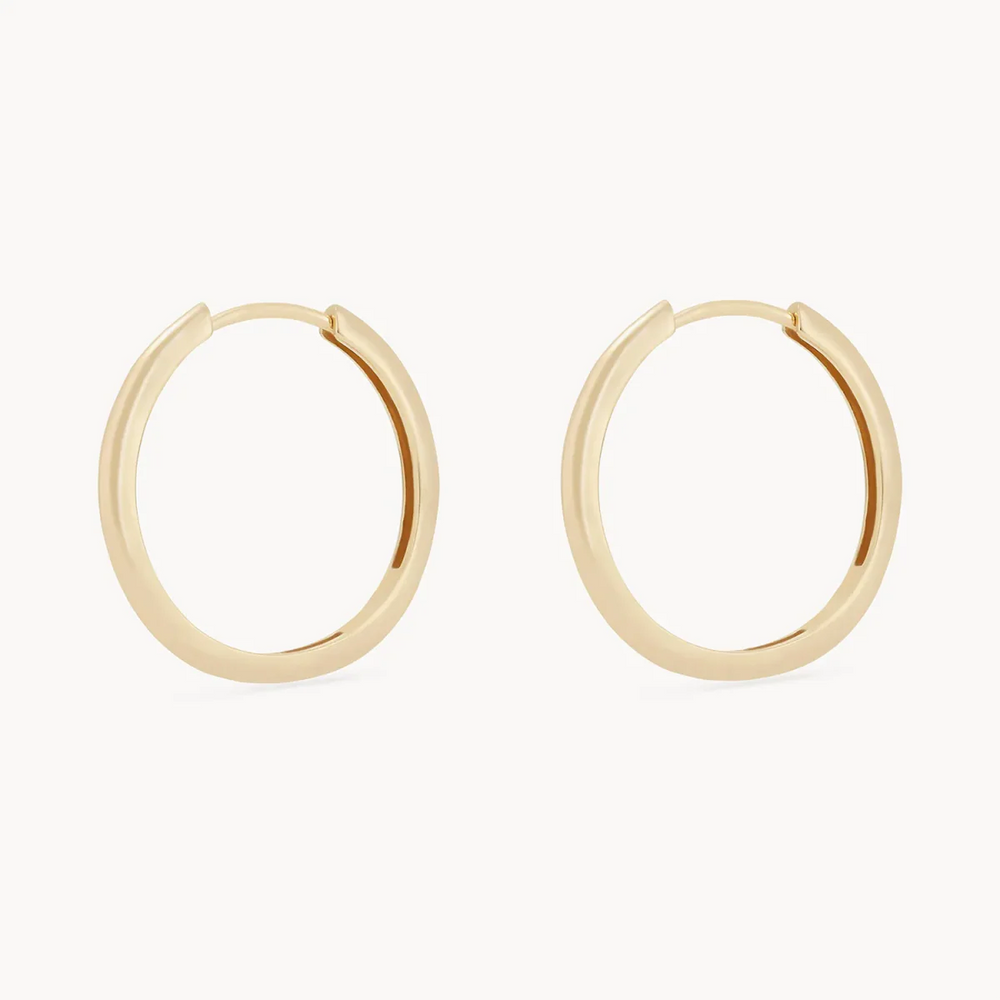 14K The Large Perfect Everyday Hoops