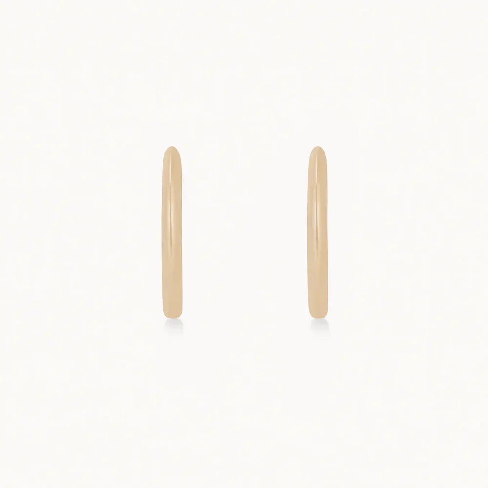 14K The Medium Perfect Everyday Hoops