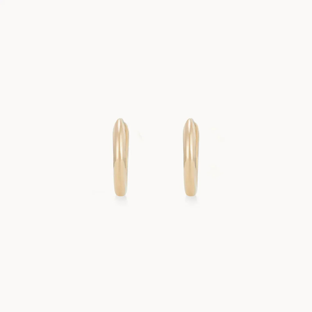 14K The Small Perfect Everyday Hoops