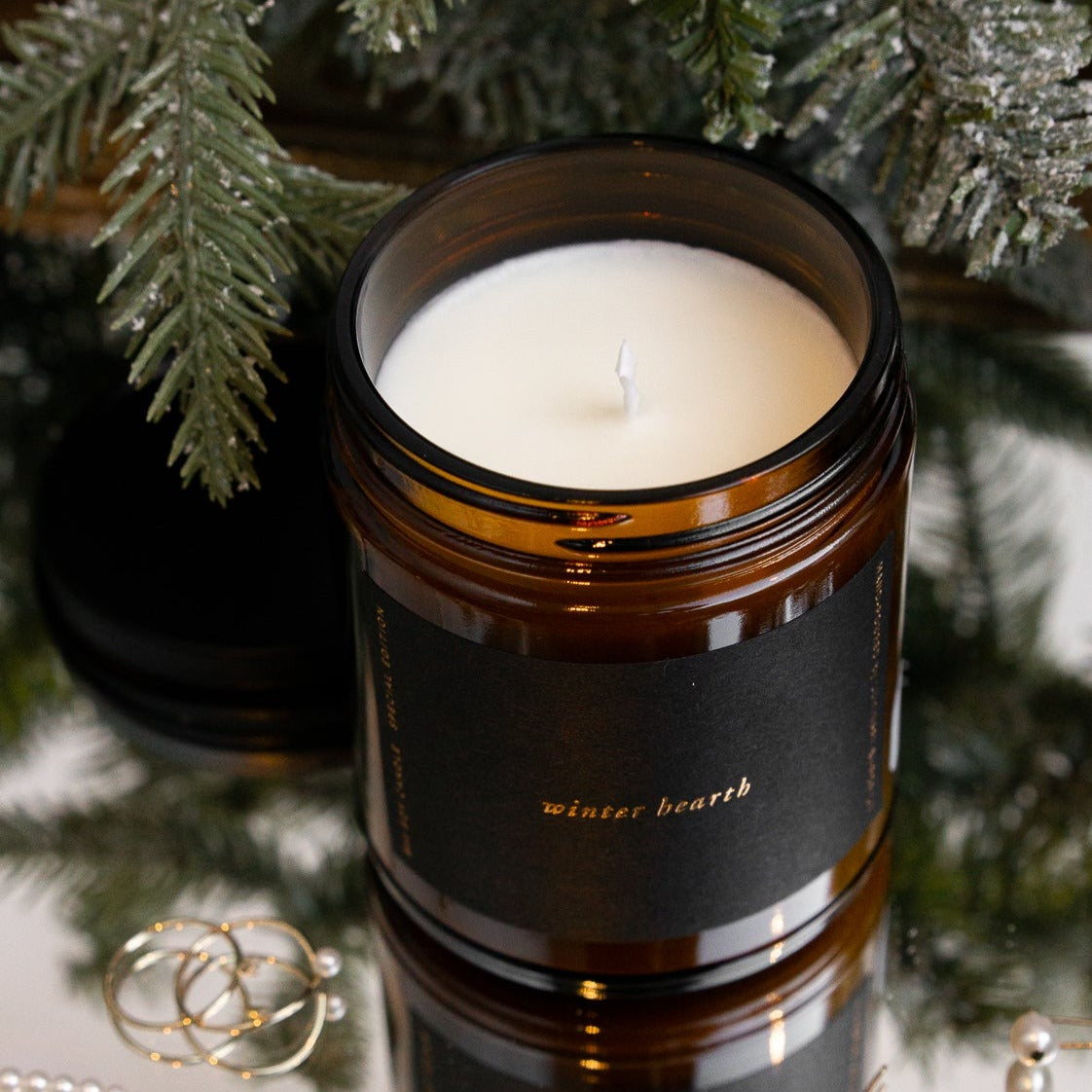 Winter Hearth Candle