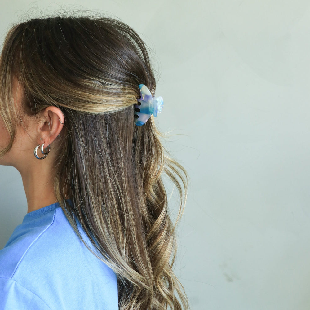The Nella Hair Clip Aqua