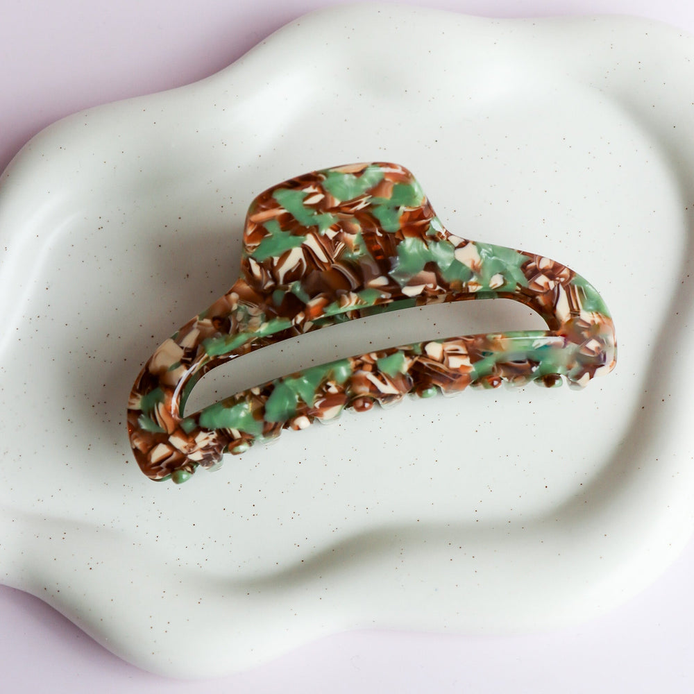The Lydia Hair Clip Sage-Multi
