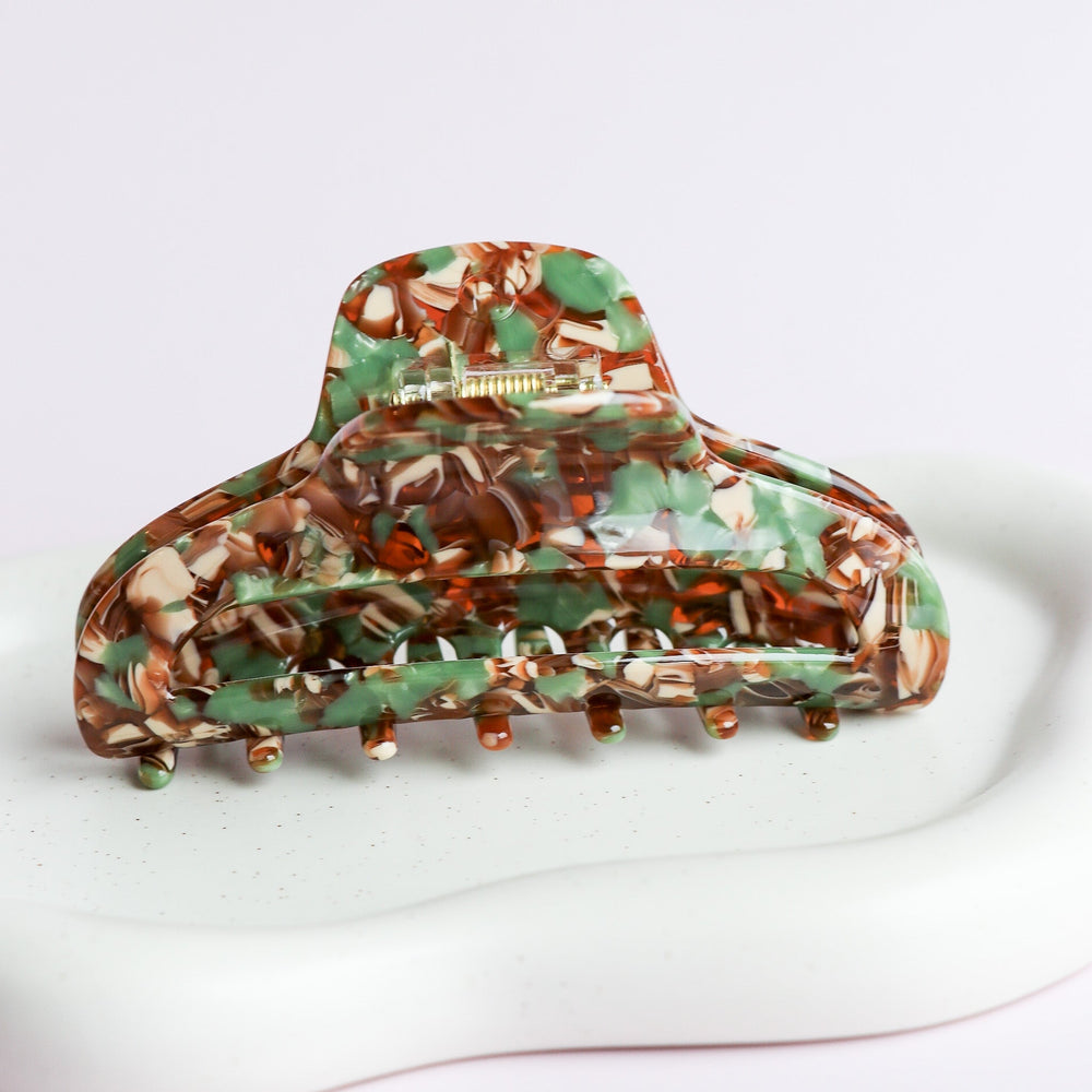 The Lydia Hair Clip Sage-Multi