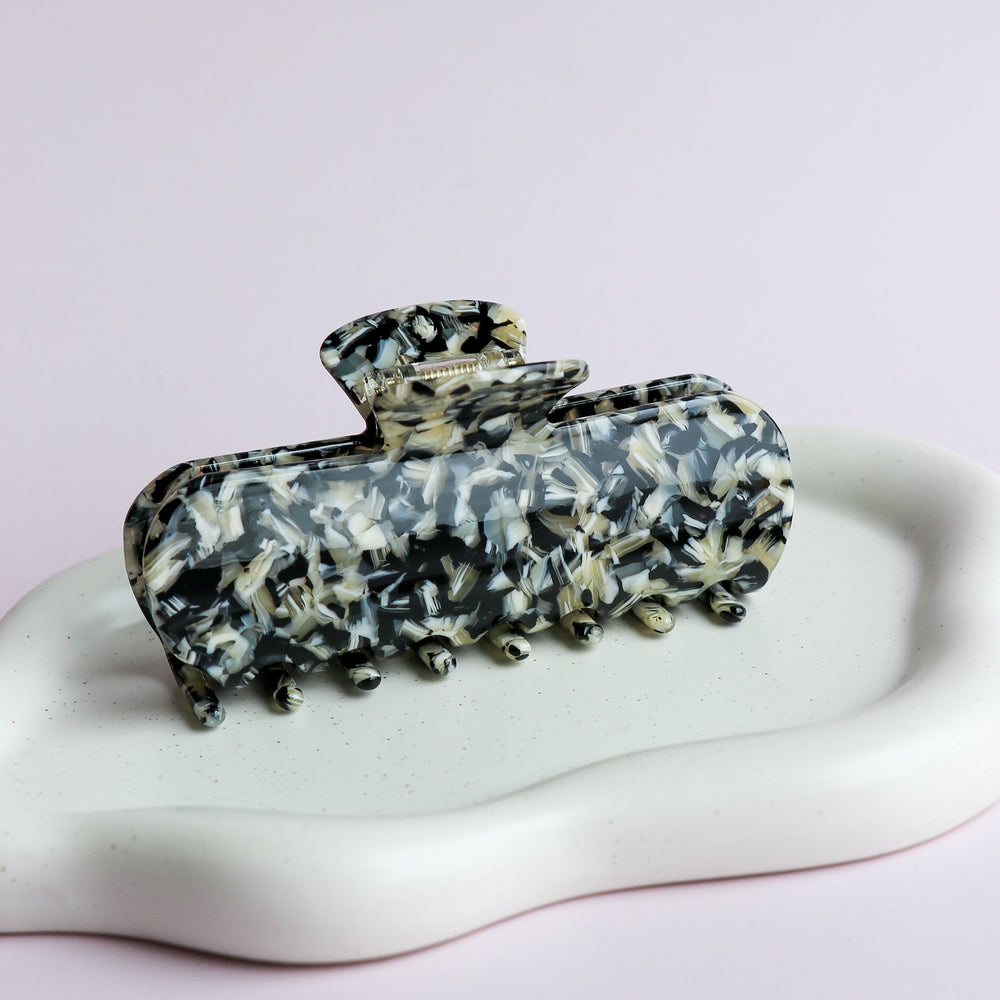 The Dalila Hair Clip Black & Beige