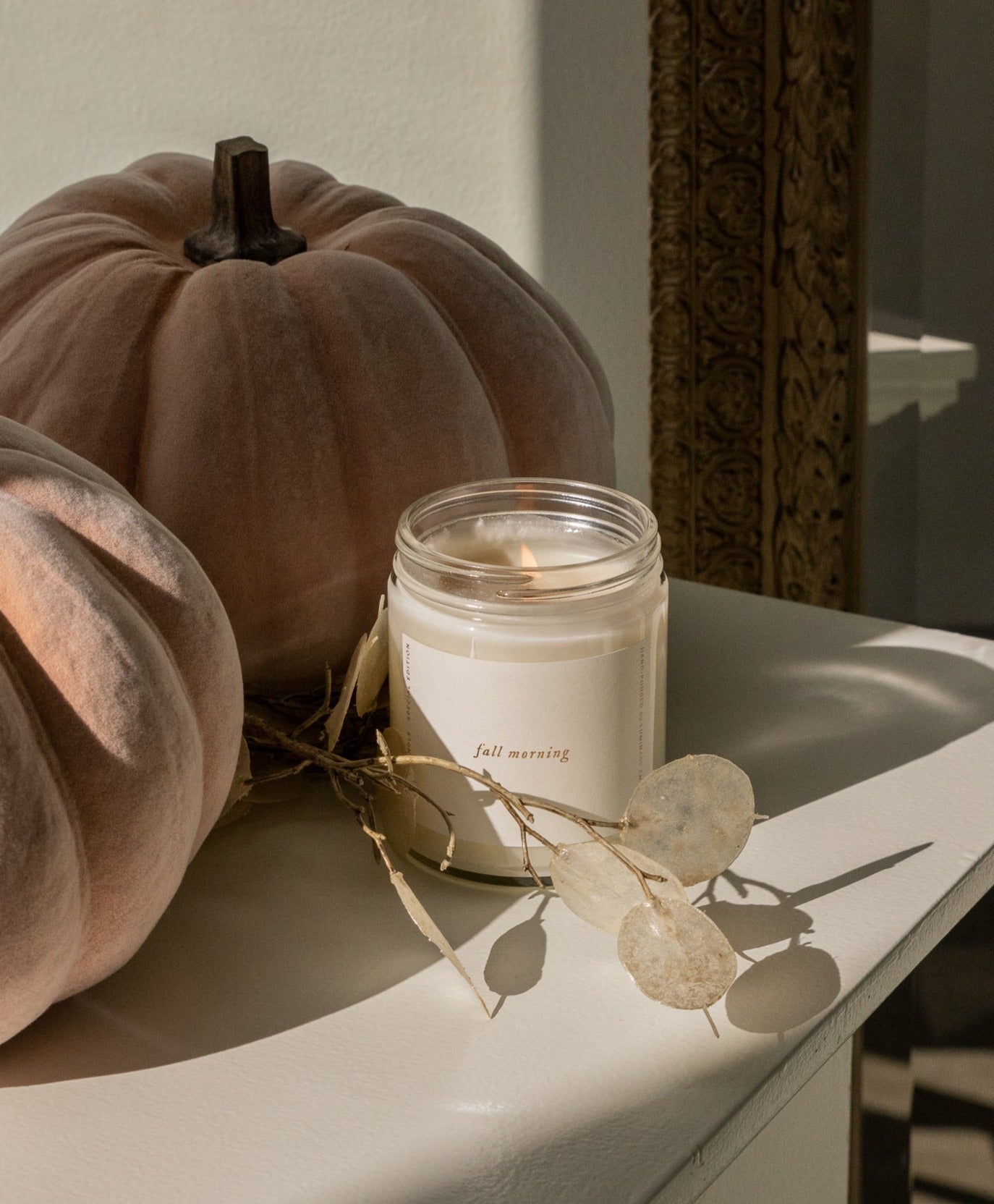 Fall Morning Candle