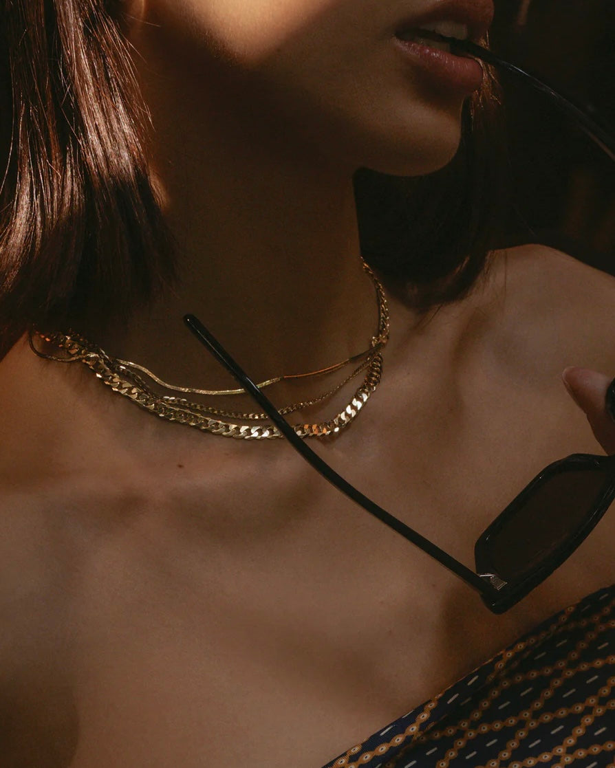 Cubano Bold Necklace Gold