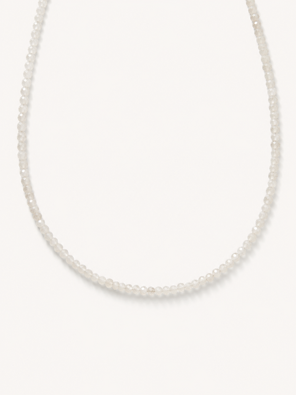 Petite Gemstone Necklace Rose Quartz