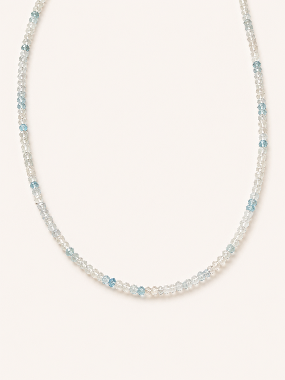 Petite Gemstone Necklace Aquamarine