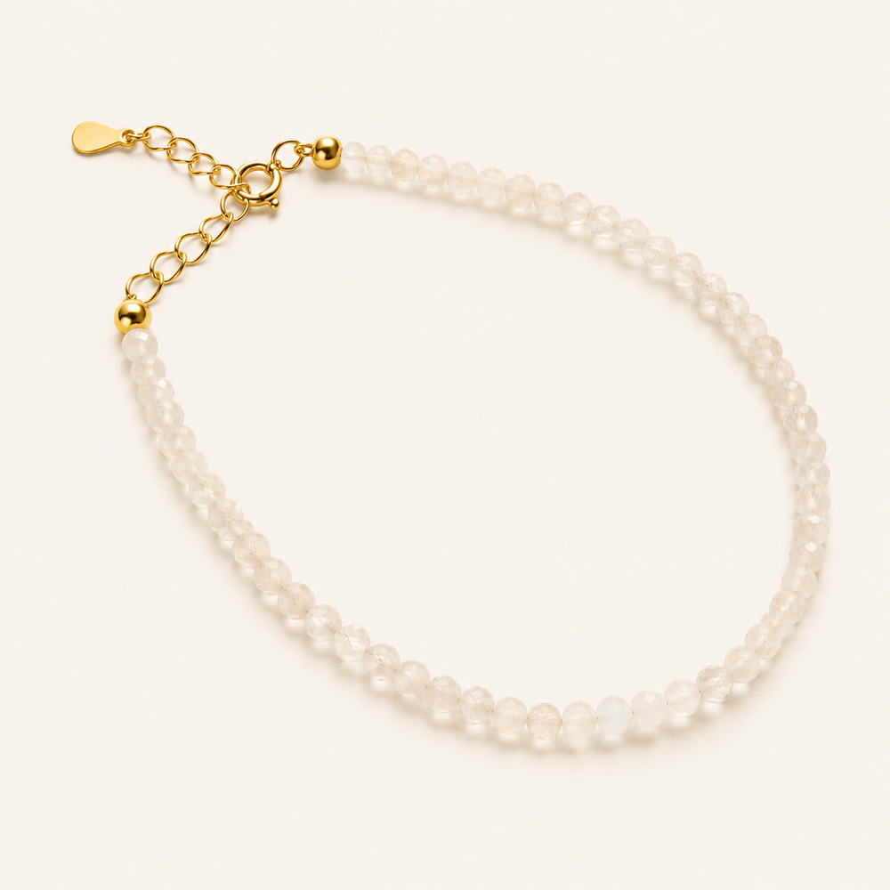 Petite Gemstone Bracelet Rose Quartz