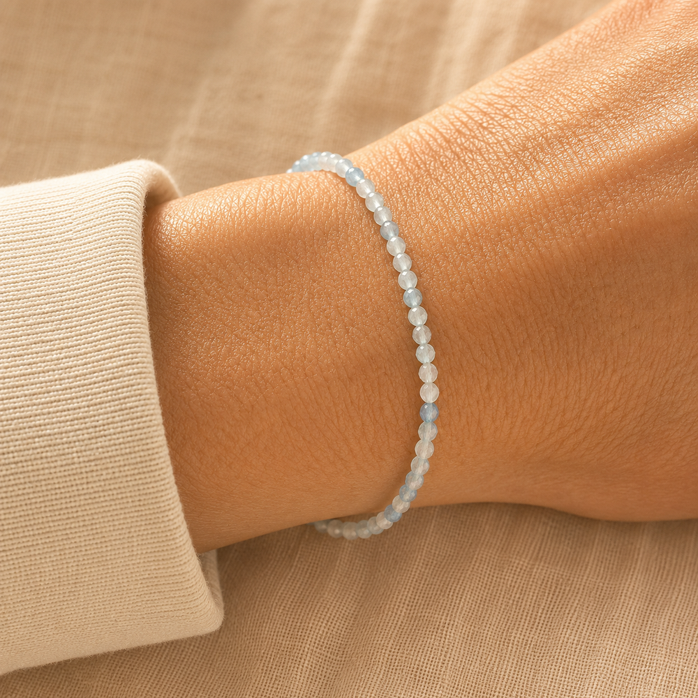 Petite Gemstone Bracelet Aquamarine