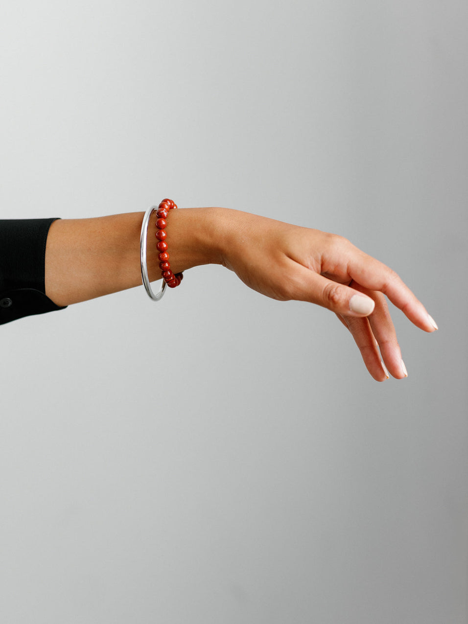 Classic Boule Bracelet Red Jasper