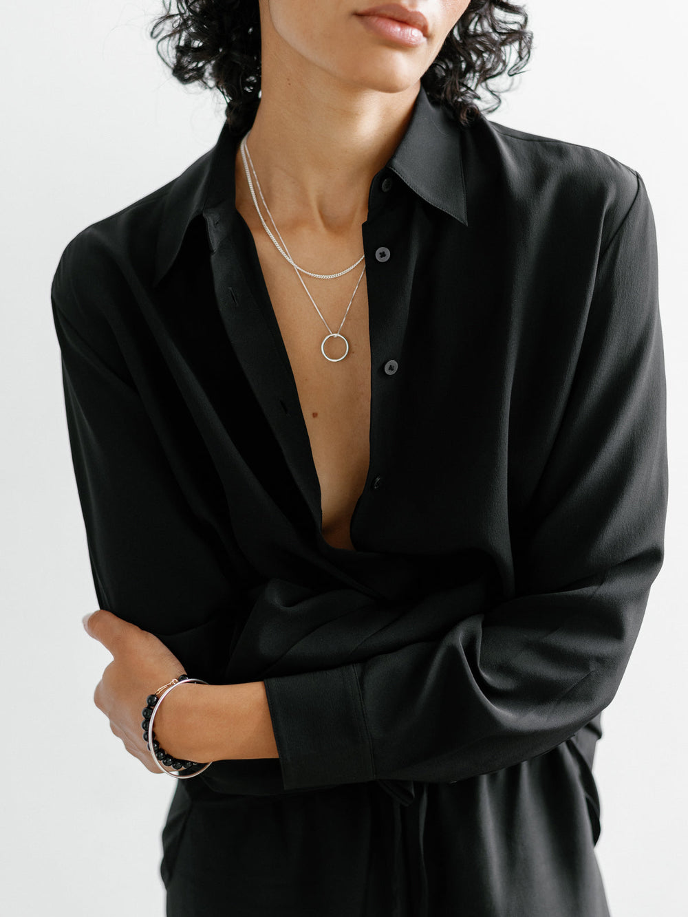 Classic Boule Bracelet Black Tourmaline