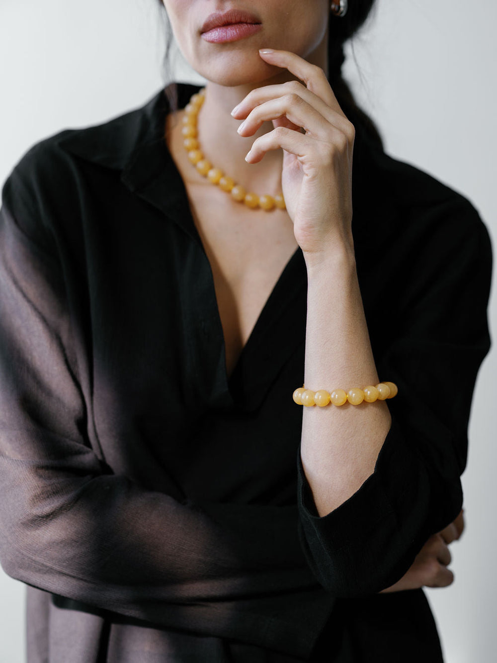 Grande Boule Bracelet Honey Jade