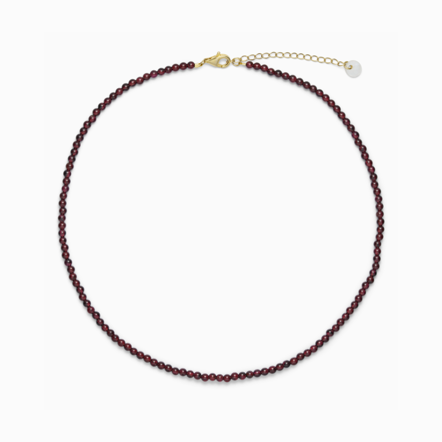 Luna Necklace Garnet